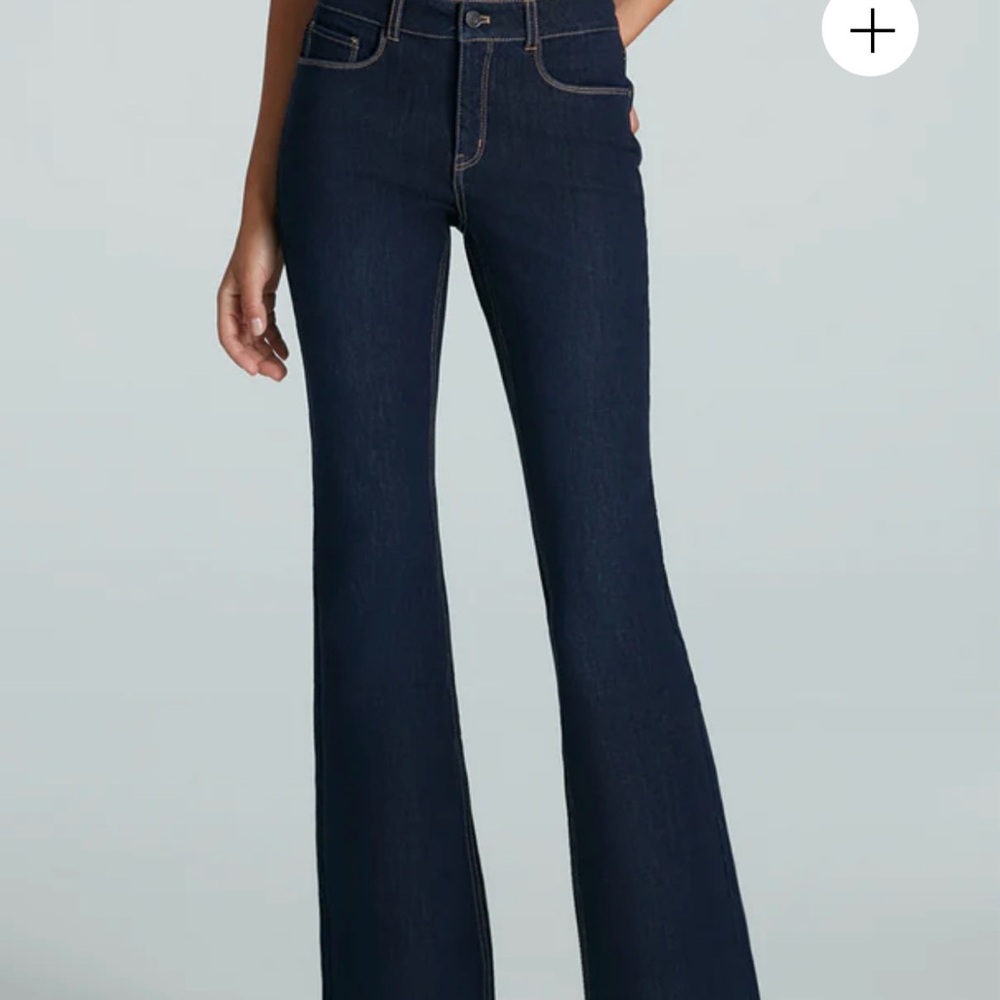 Women's Dark Blue Flared Jeans